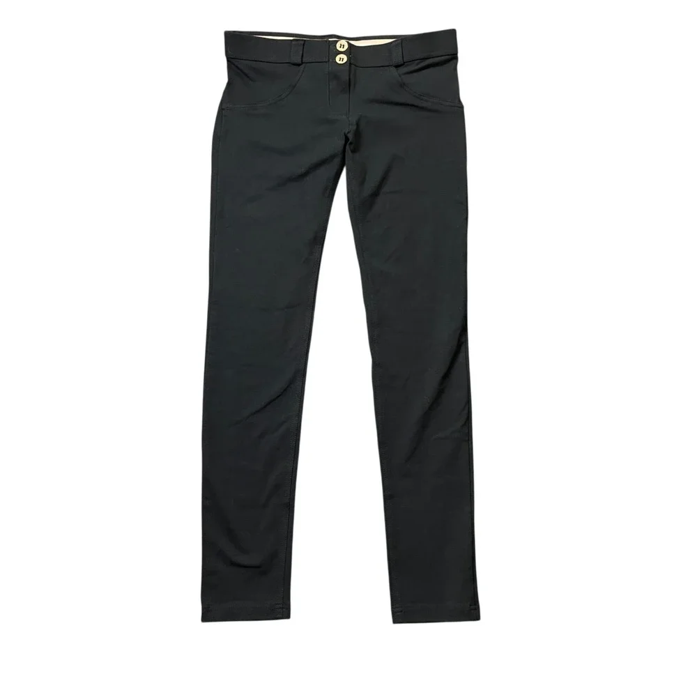 Freddy Small (4)‎ Black Skinny Pants Cotton Blend Zipper Closure